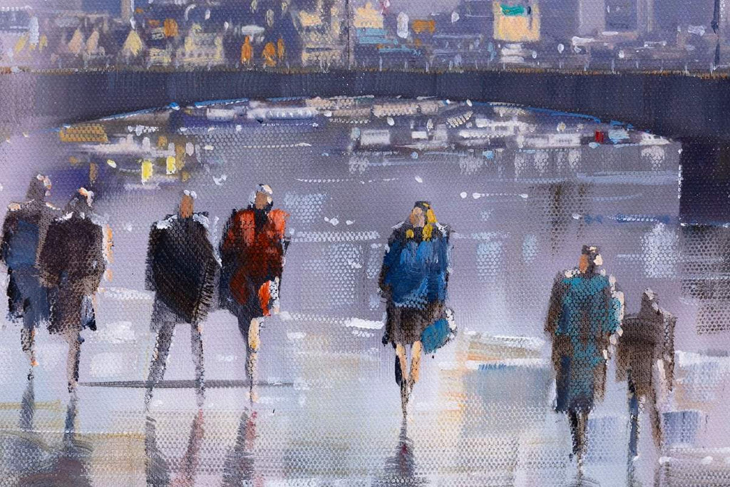 London Skyline - Original by artist Allan Morgan - Wyecliffe Galleries