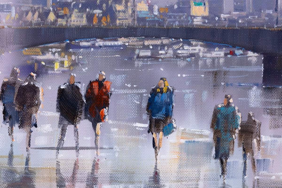 London Skyline - Original by artist Allan Morgan - Wyecliffe Galleries