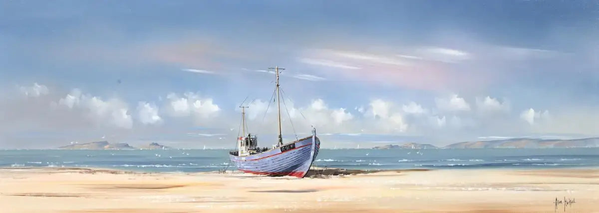 Low Tide - Original - SOLD by artist Allan Morgan - Wyecliffe Galleries