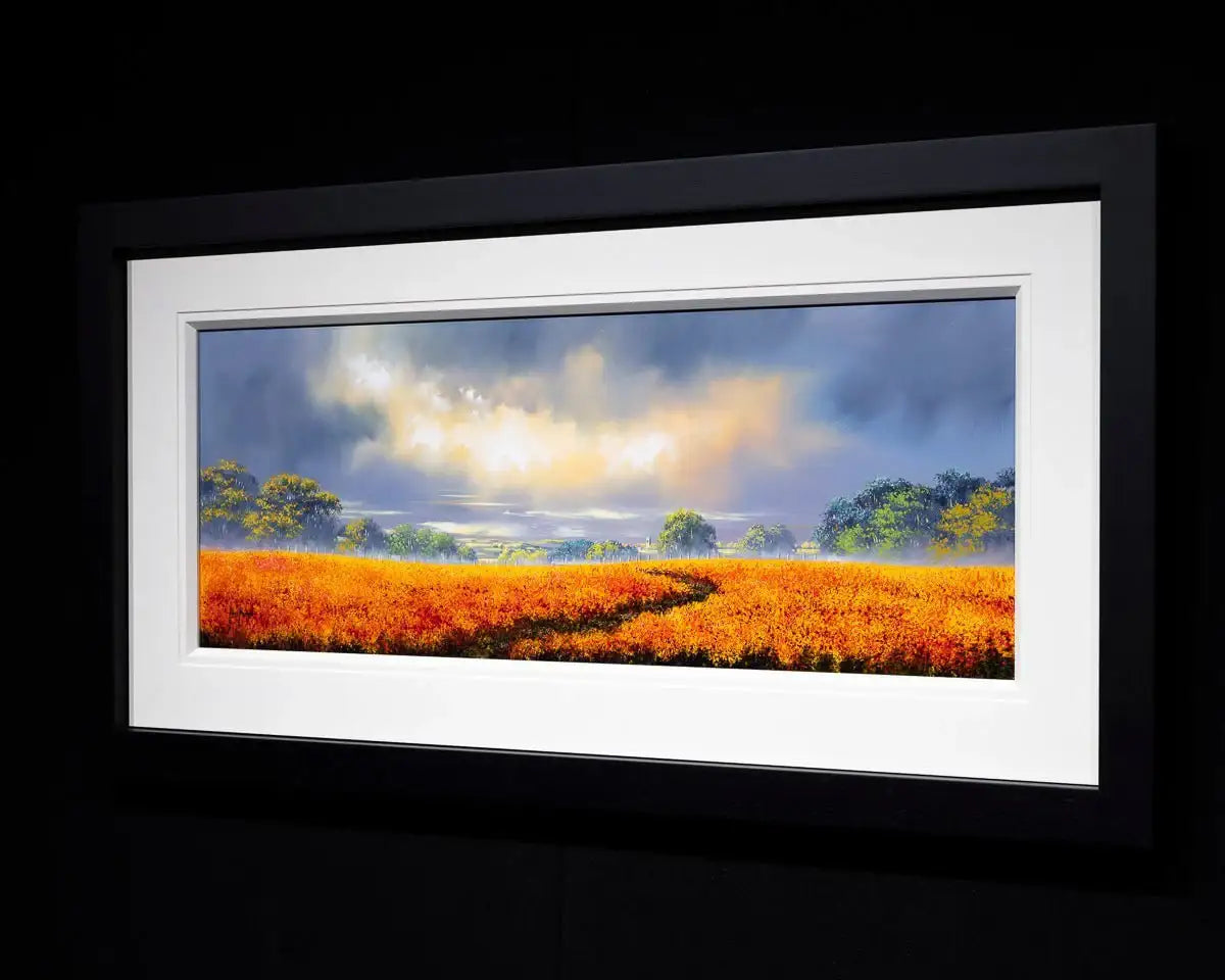 Orange Bloom - Original - SOLD by artist Allan Morgan - Wyecliffe Galleries