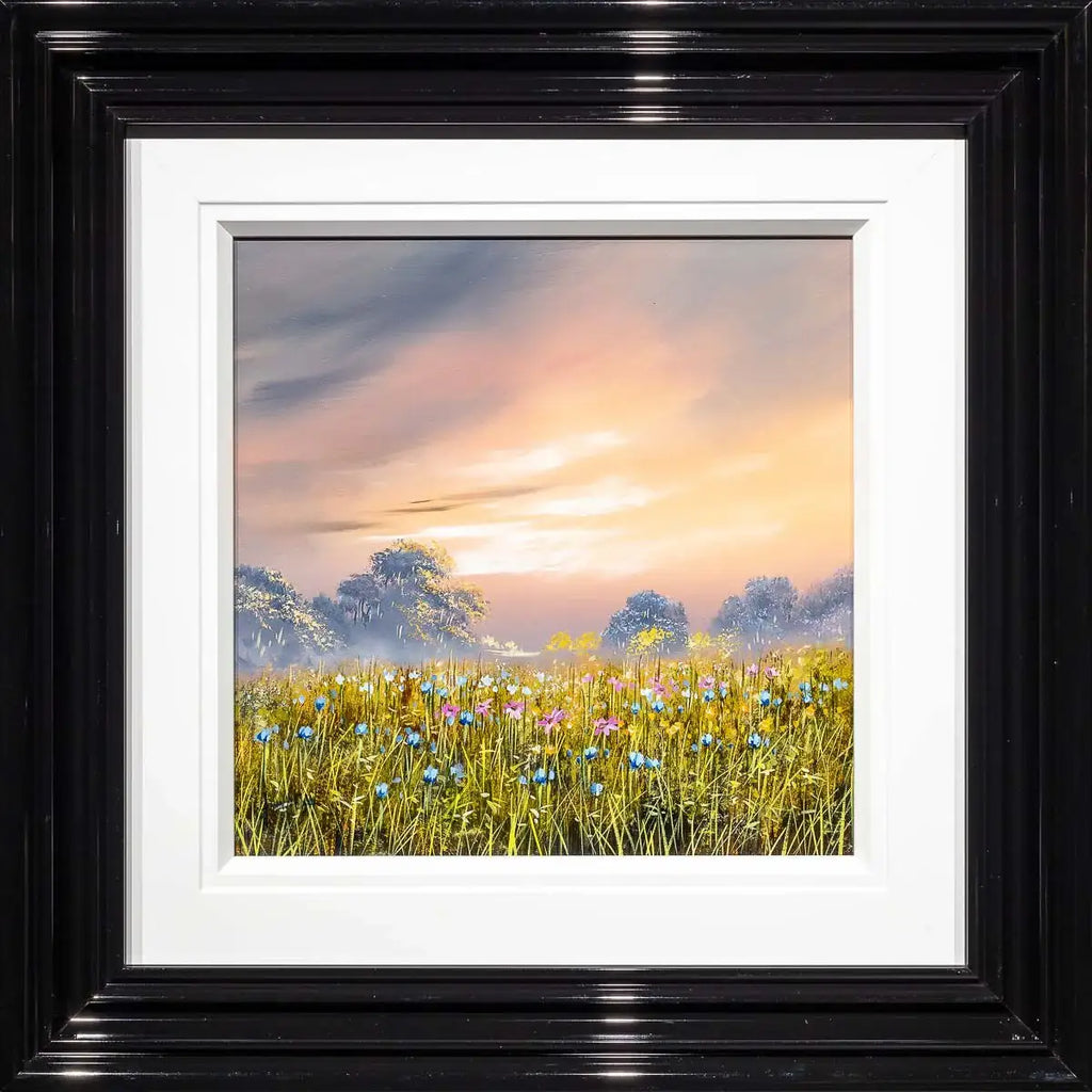 Orange Skies - Original - SOLD by artist Allan Morgan - Wyecliffe Galleries