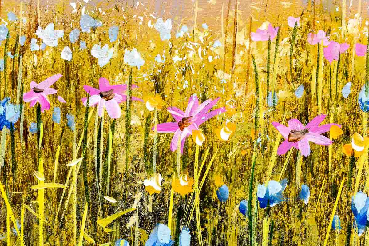 Orange Skies - Original - SOLD by artist Allan Morgan - Wyecliffe Galleries