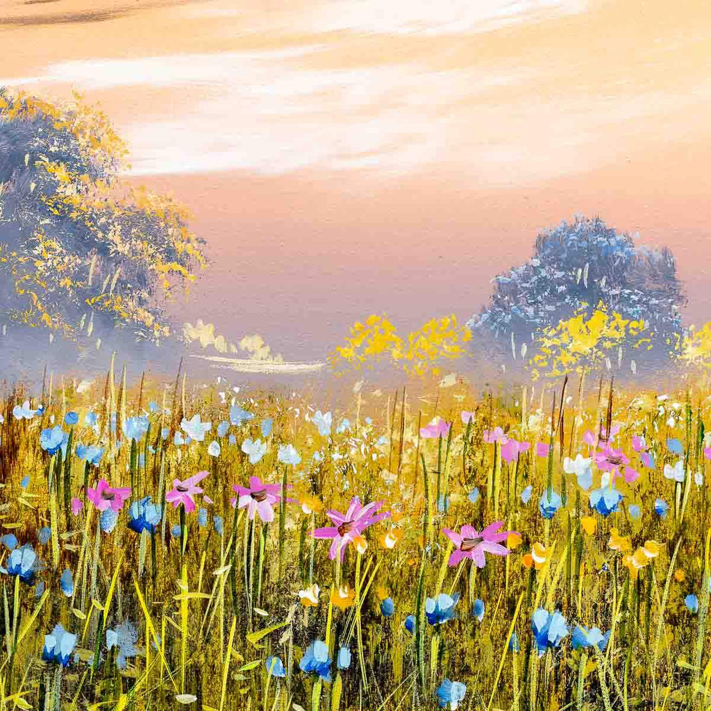 Orange Skies - Original - SOLD by artist Allan Morgan - Wyecliffe Galleries