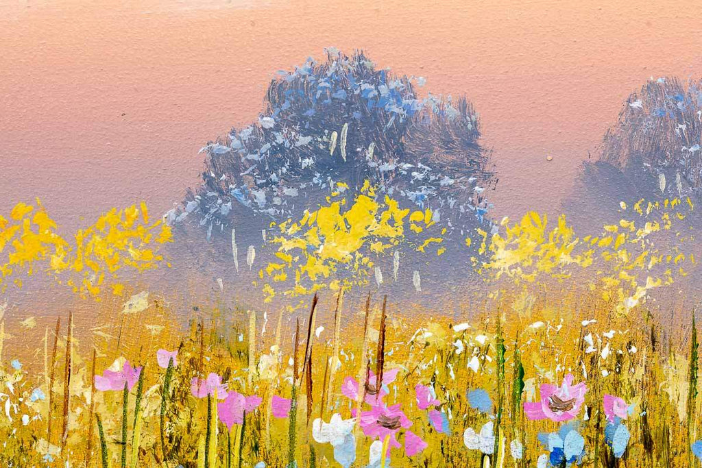 Orange Skies - Original - SOLD by artist Allan Morgan - Wyecliffe Galleries