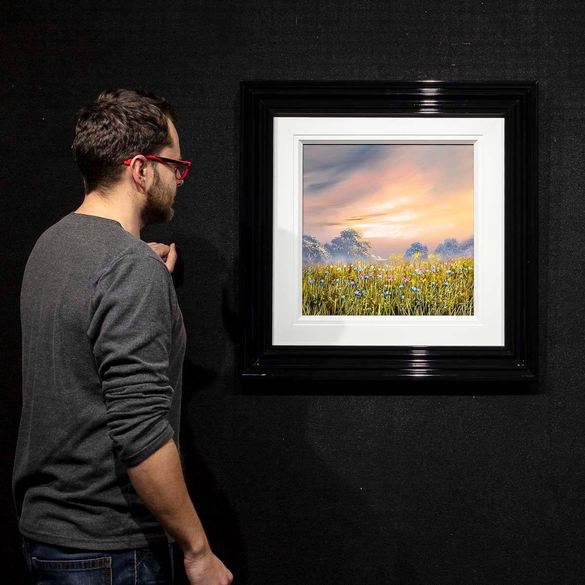 Orange Skies - Original - SOLD by artist Allan Morgan - Wyecliffe Galleries