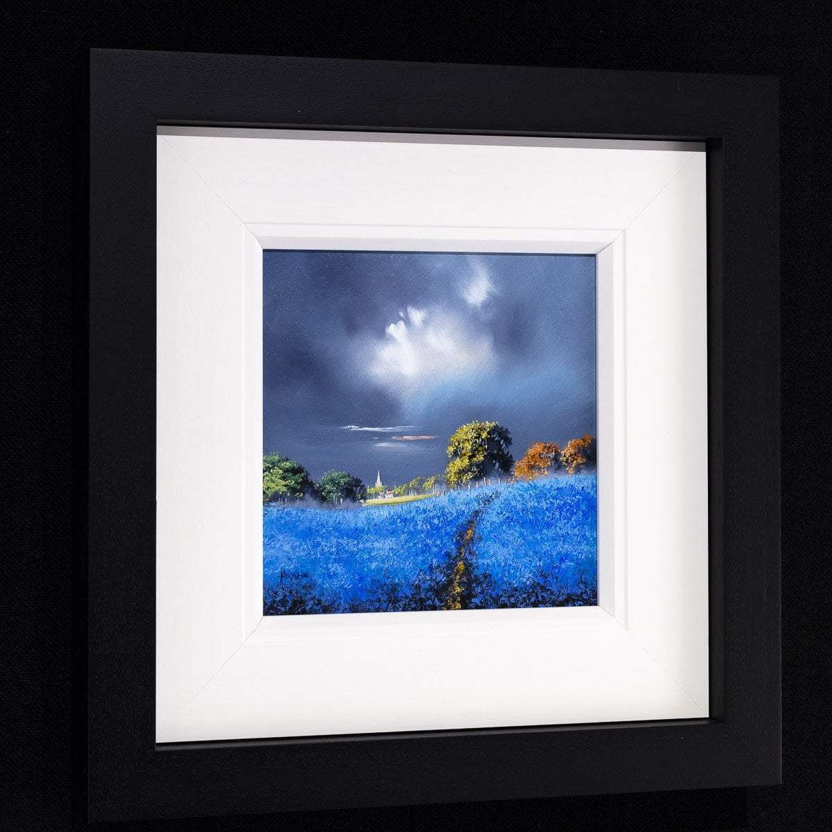 Overcast Fields - Original - SOLD by artist Allan Morgan - Wyecliffe Galleries