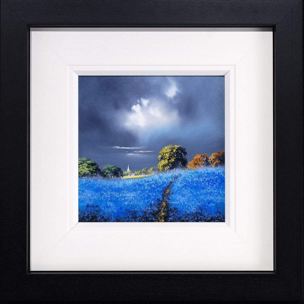 Overcast Fields - Original - SOLD by artist Allan Morgan - Wyecliffe Galleries