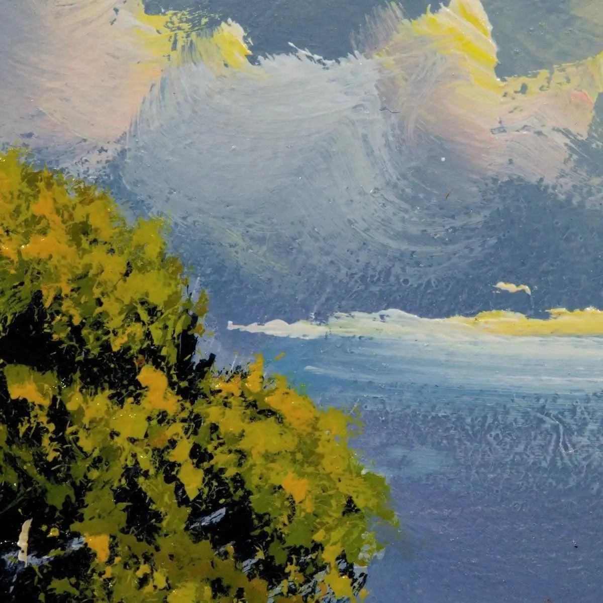 Overcast Sky - SOLD by artist Allan Morgan - Wyecliffe Galleries