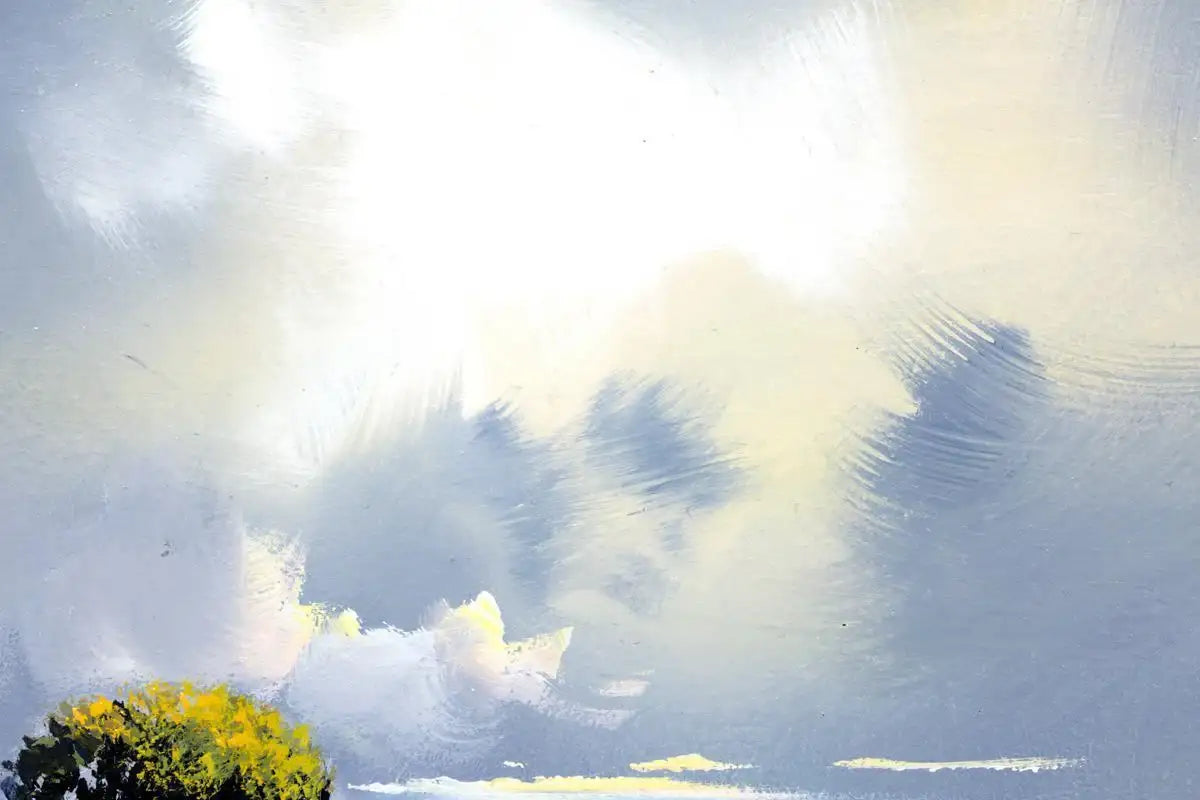 Overcast Sky - SOLD by artist Allan Morgan - Wyecliffe Galleries