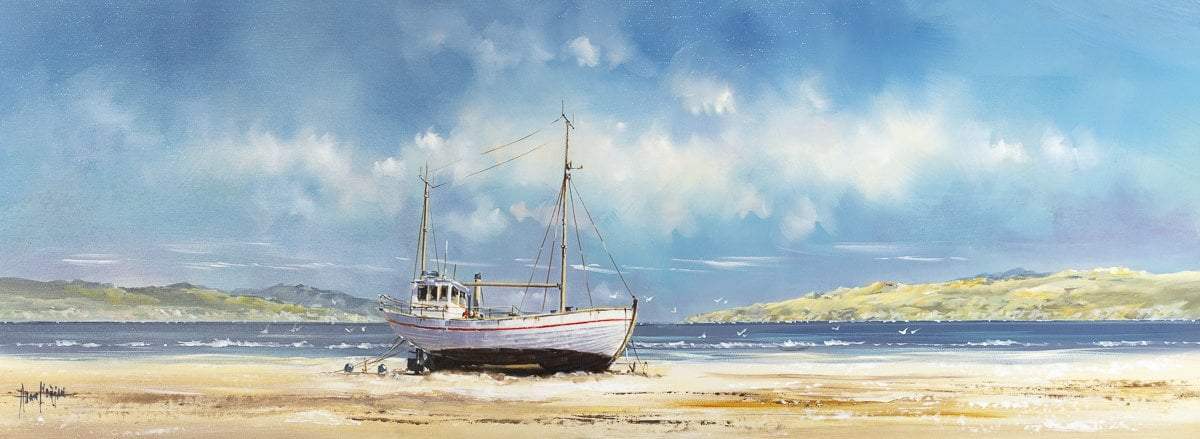 Peaceful Cove - Original - SOLD by artist Allan Morgan - Wyecliffe Galleries