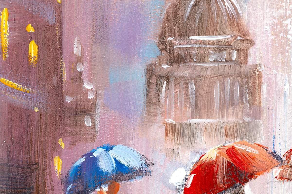 Precipitating Walks - Original - SOLD by artist Allan Morgan - Wyecliffe Galleries