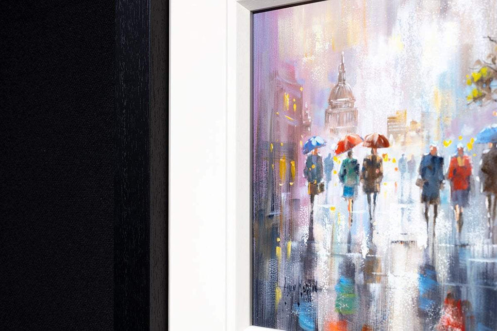 Precipitating Walks - Original - SOLD by artist Allan Morgan - Wyecliffe Galleries