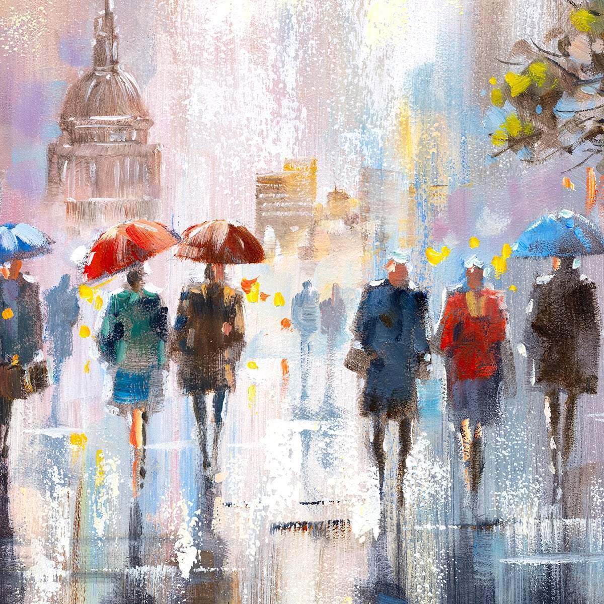 Precipitating Walks - Original - SOLD by artist Allan Morgan - Wyecliffe Galleries