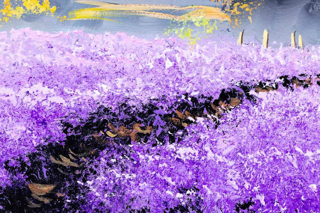 Purple Days - SOLD by artist Allan Morgan - Wyecliffe Galleries