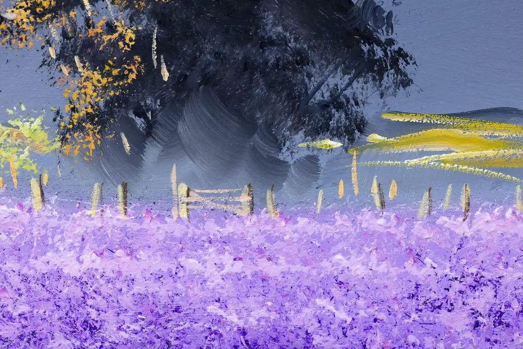 Purple Days - SOLD by artist Allan Morgan - Wyecliffe Galleries