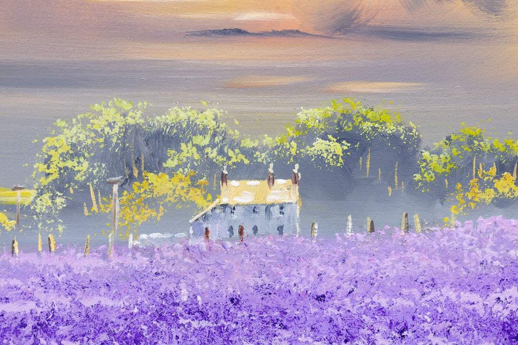 Purple Days - SOLD by artist Allan Morgan - Wyecliffe Galleries