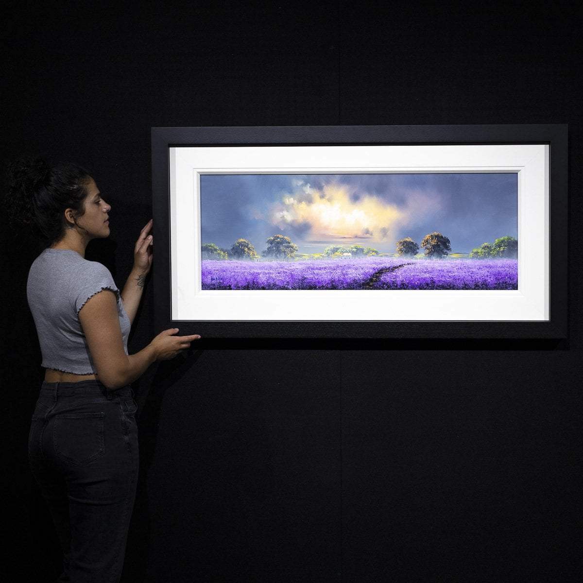 Purple Days - SOLD by artist Allan Morgan - Wyecliffe Galleries