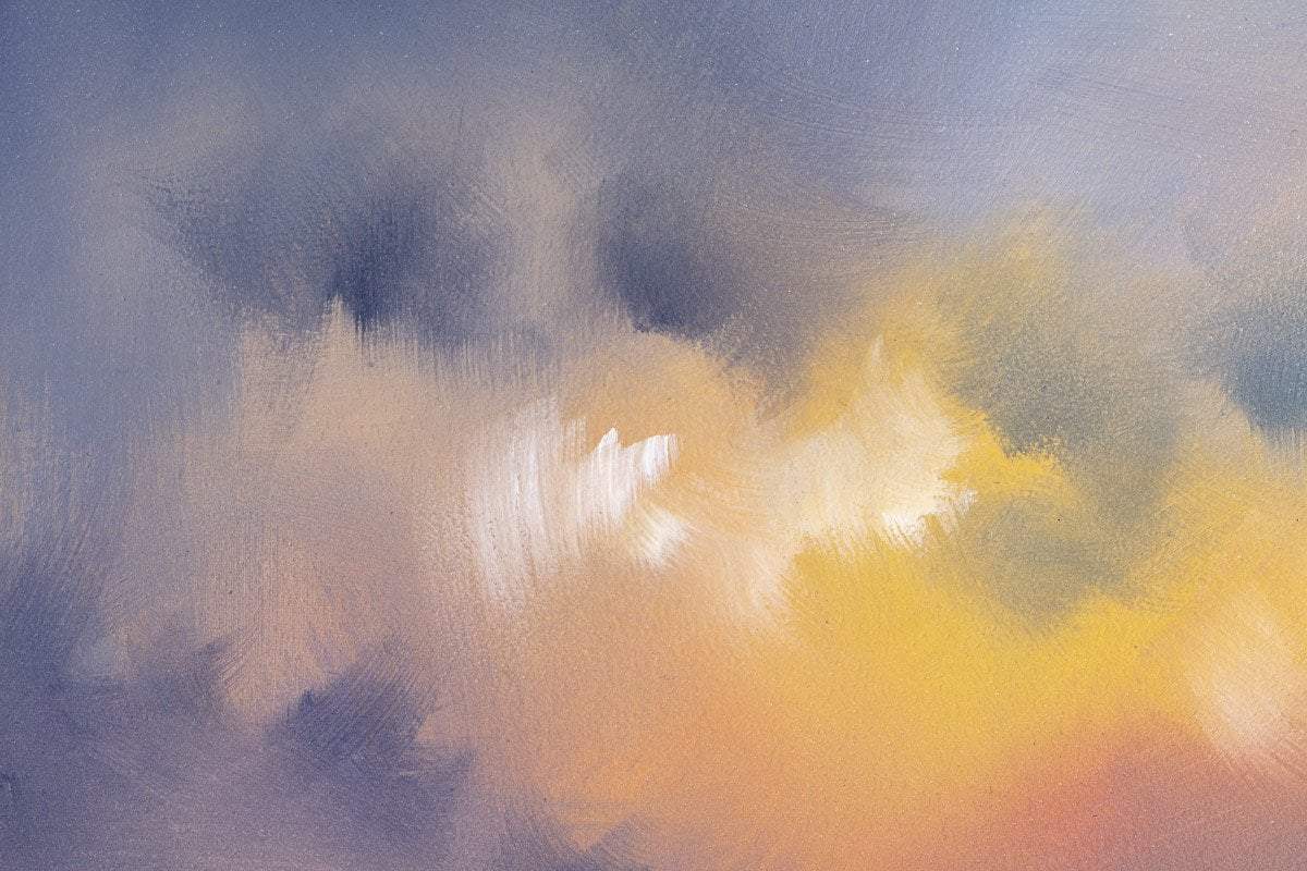 Purple Haven - Original - SOLD by artist Allan Morgan - Wyecliffe Galleries