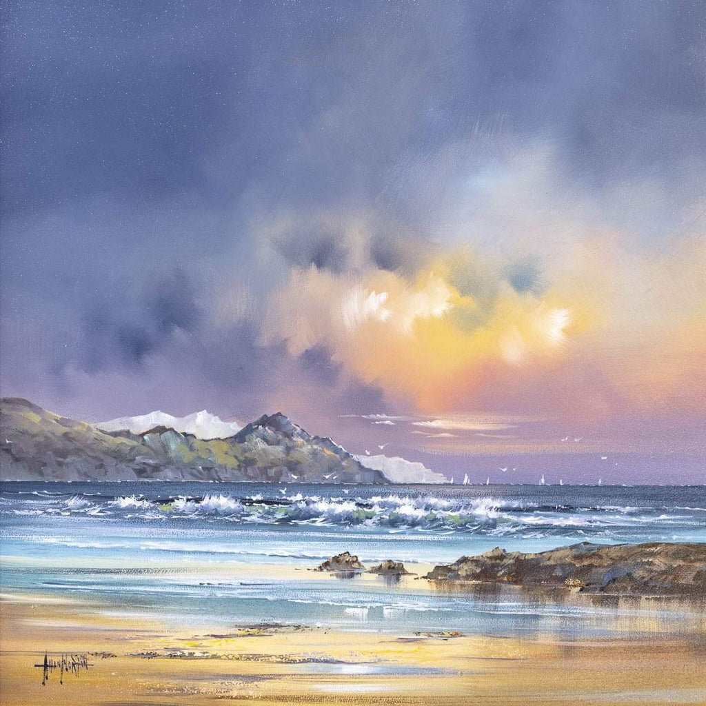 Purple Haven - Original - SOLD by artist Allan Morgan - Wyecliffe Galleries