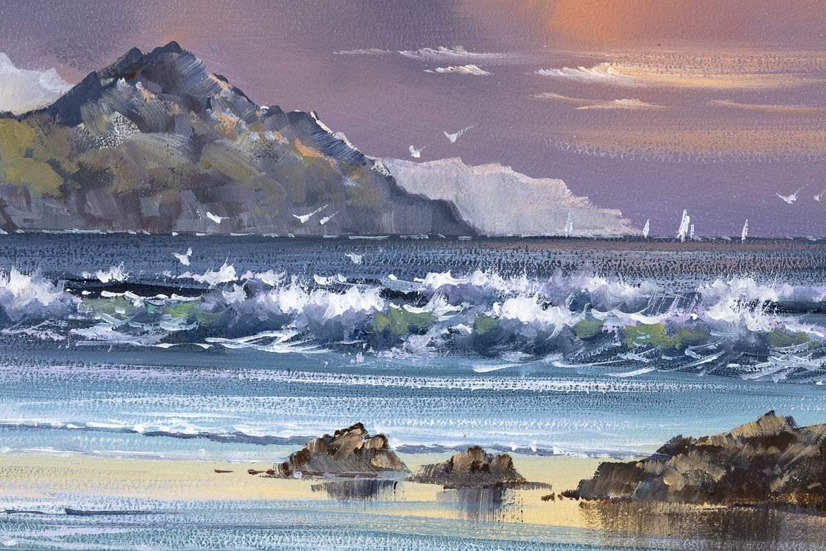 Purple Haven - Original - SOLD by artist Allan Morgan - Wyecliffe Galleries