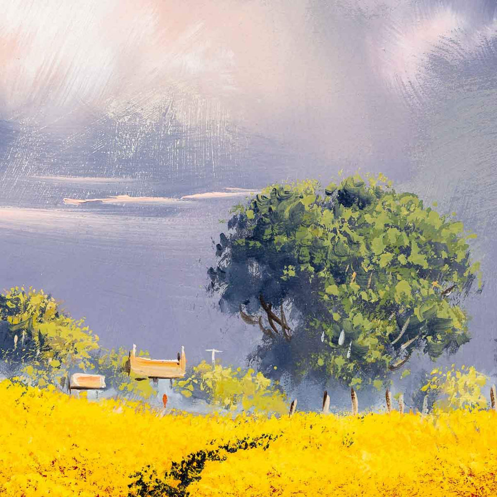 Radiant Fields - Original - SOLD by artist Allan Morgan - Wyecliffe Galleries