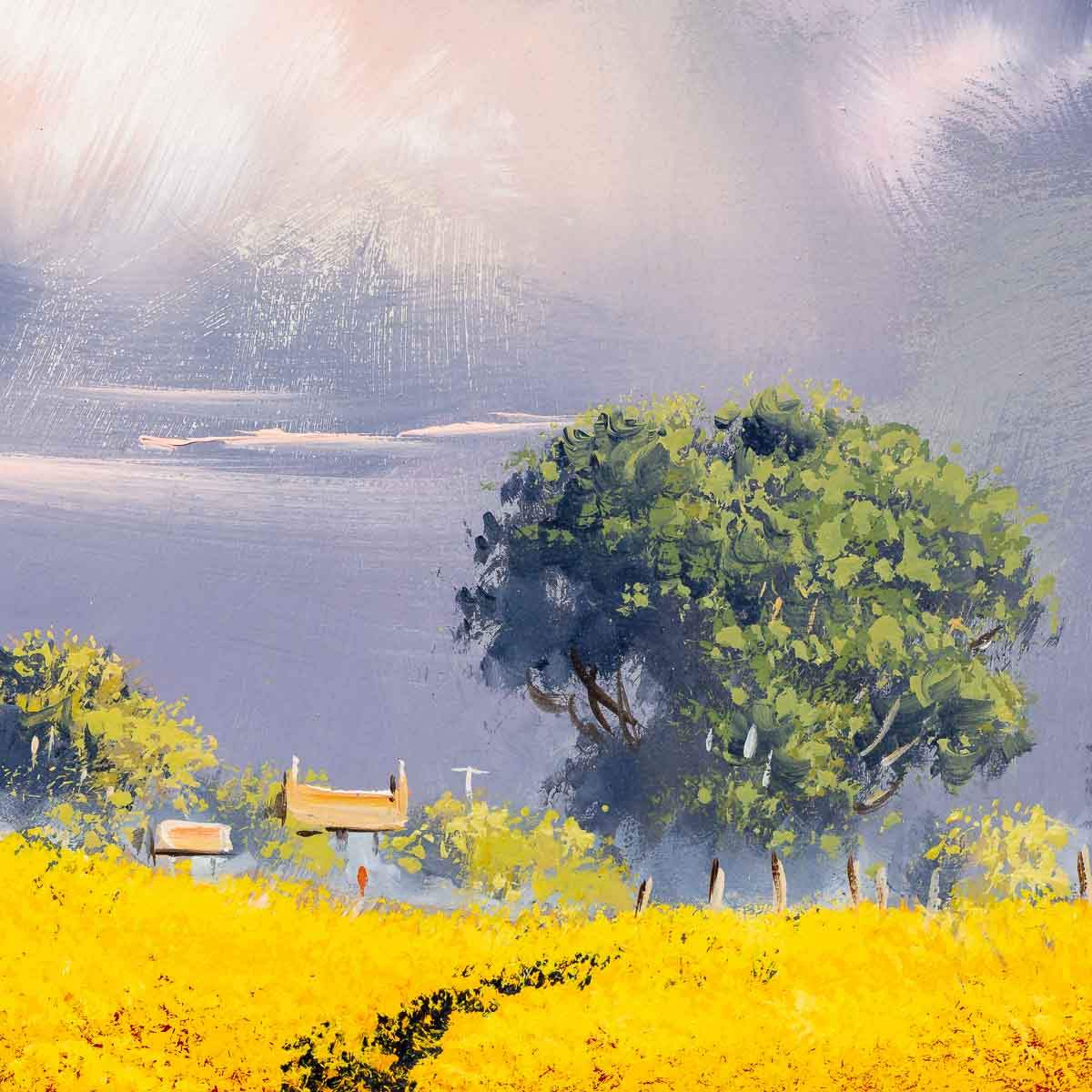 Radiant Fields - Original - SOLD by artist Allan Morgan - Wyecliffe Galleries