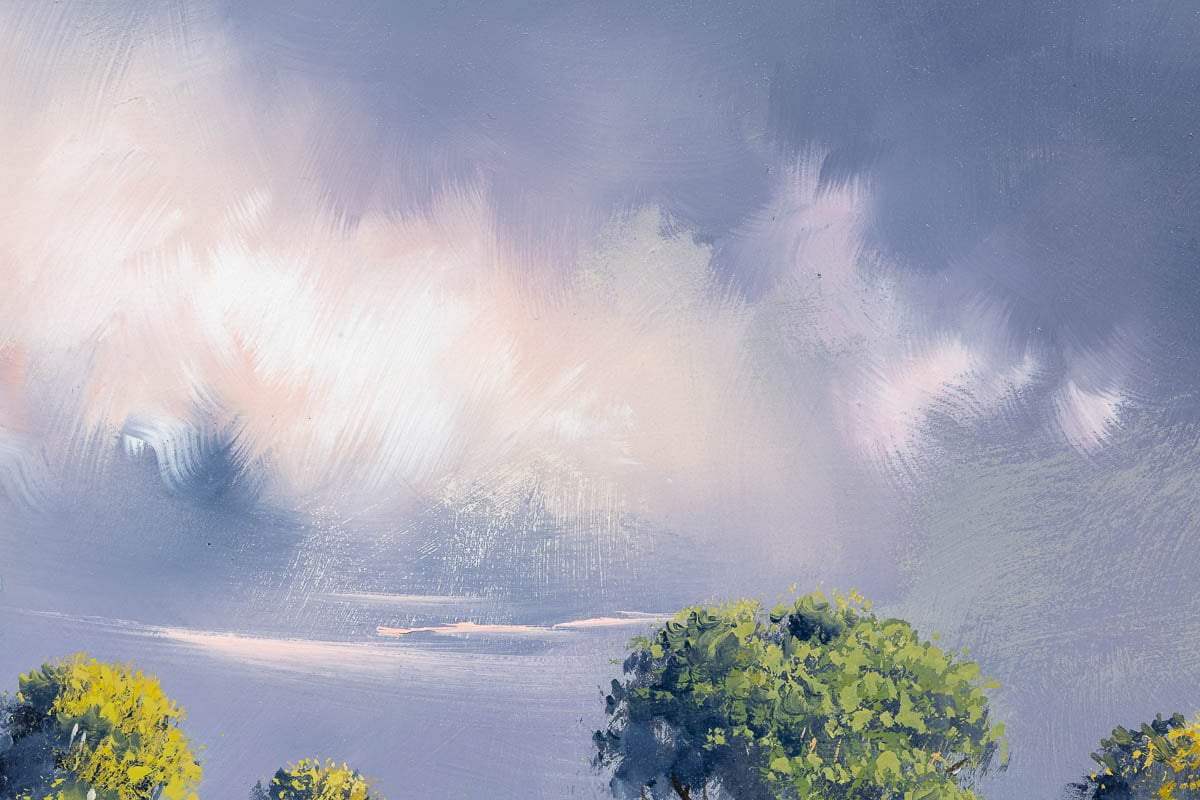 Radiant Fields - Original - SOLD by artist Allan Morgan - Wyecliffe Galleries