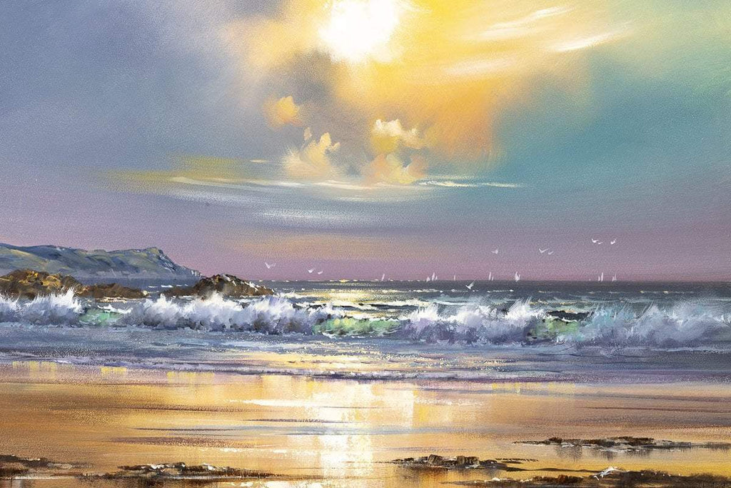 Rolling Waves - Original - SOLD by artist Allan Morgan - Wyecliffe Galleries