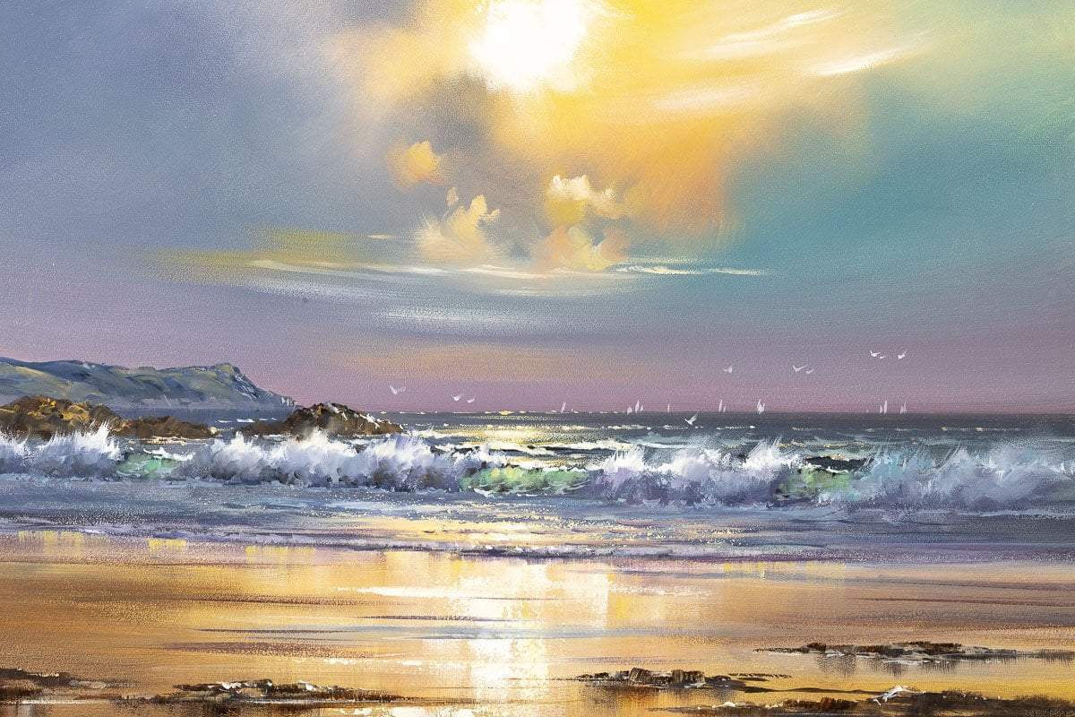 Rolling Waves - Original - SOLD by artist Allan Morgan - Wyecliffe Galleries