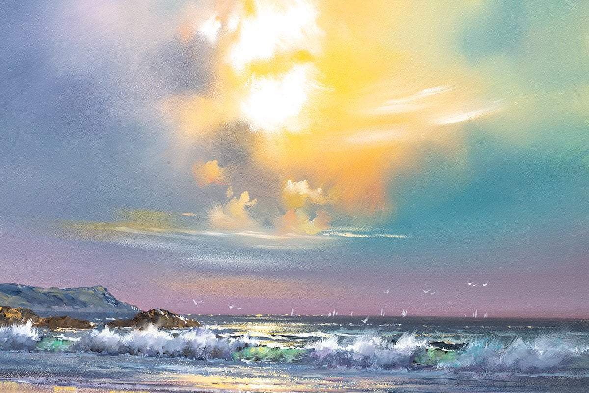 Rolling Waves - Original - SOLD by artist Allan Morgan - Wyecliffe Galleries