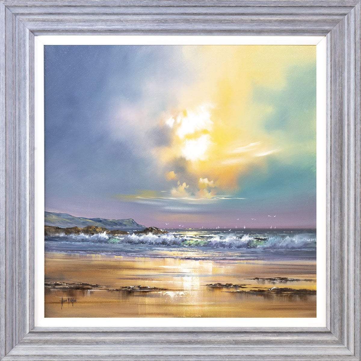 Rolling Waves - Original - SOLD by artist Allan Morgan - Wyecliffe Galleries