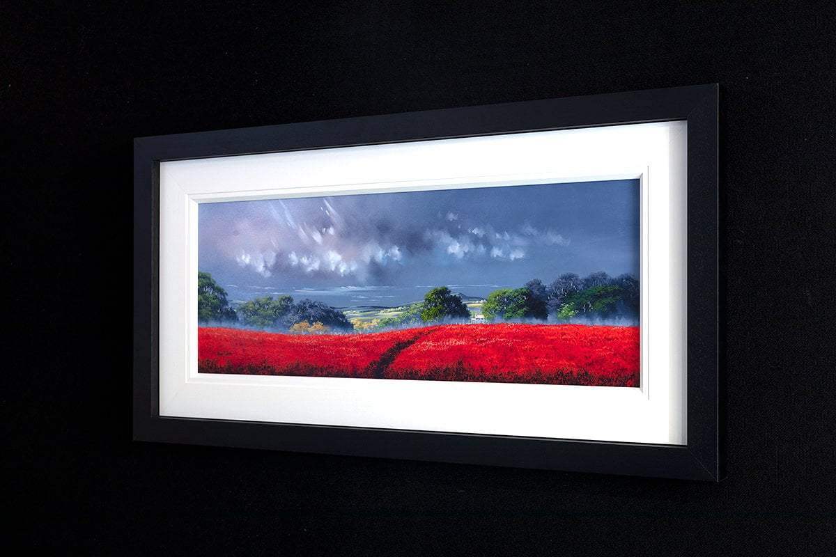 Scarlett Field - Original - SOLD by artist Allan Morgan - Wyecliffe Galleries