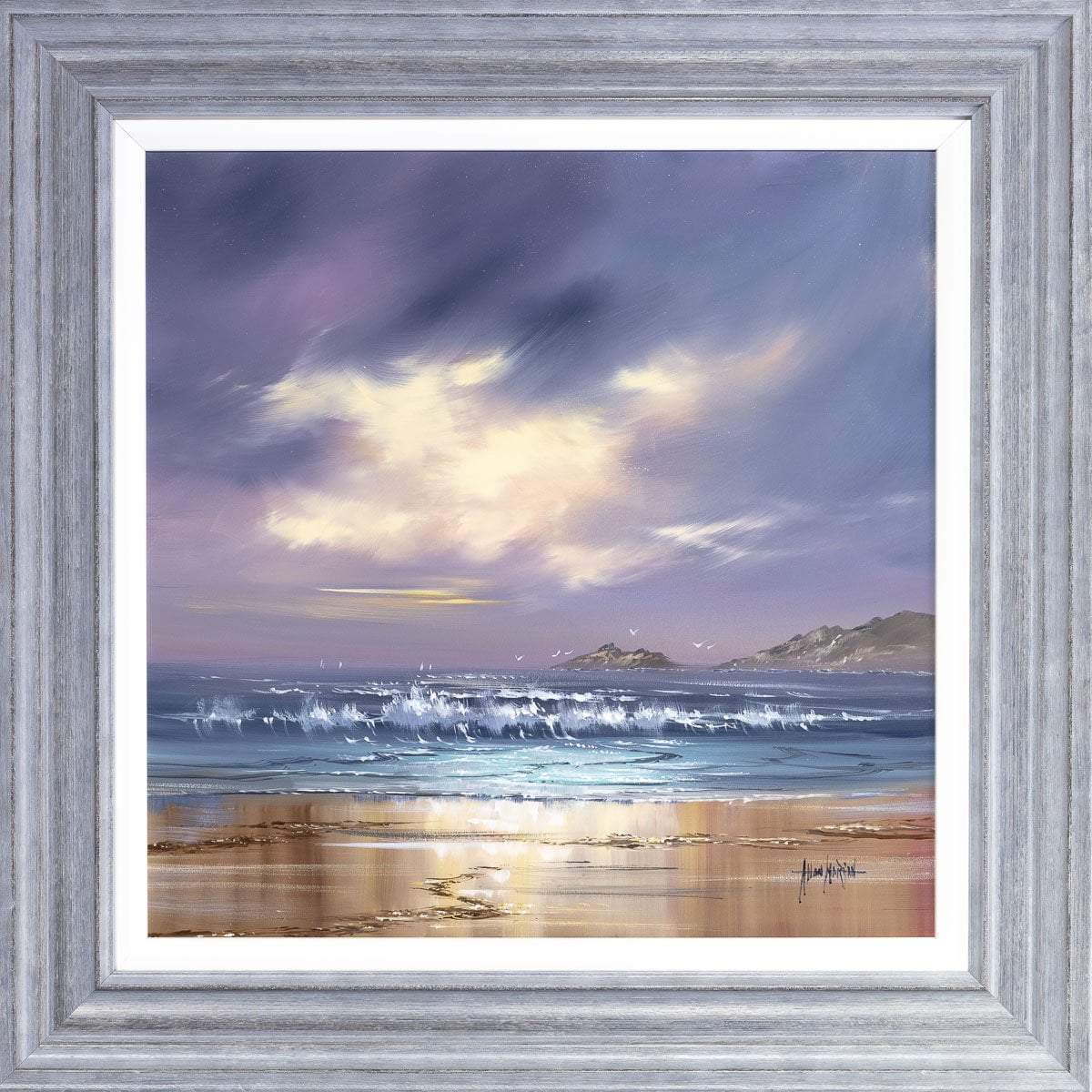 Skies of Violet - Original - SOLD by artist Allan Morgan - Wyecliffe Galleries