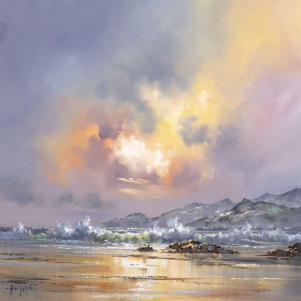 Stormy Seas - Original - SOLD by artist Allan Morgan - Wyecliffe Galleries