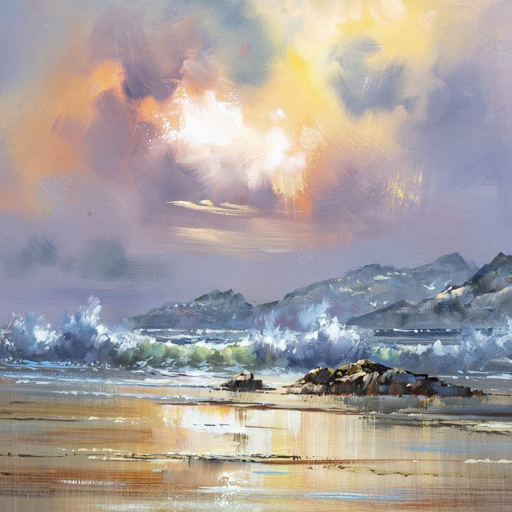 Stormy Seas - Original - SOLD by artist Allan Morgan - Wyecliffe Galleries