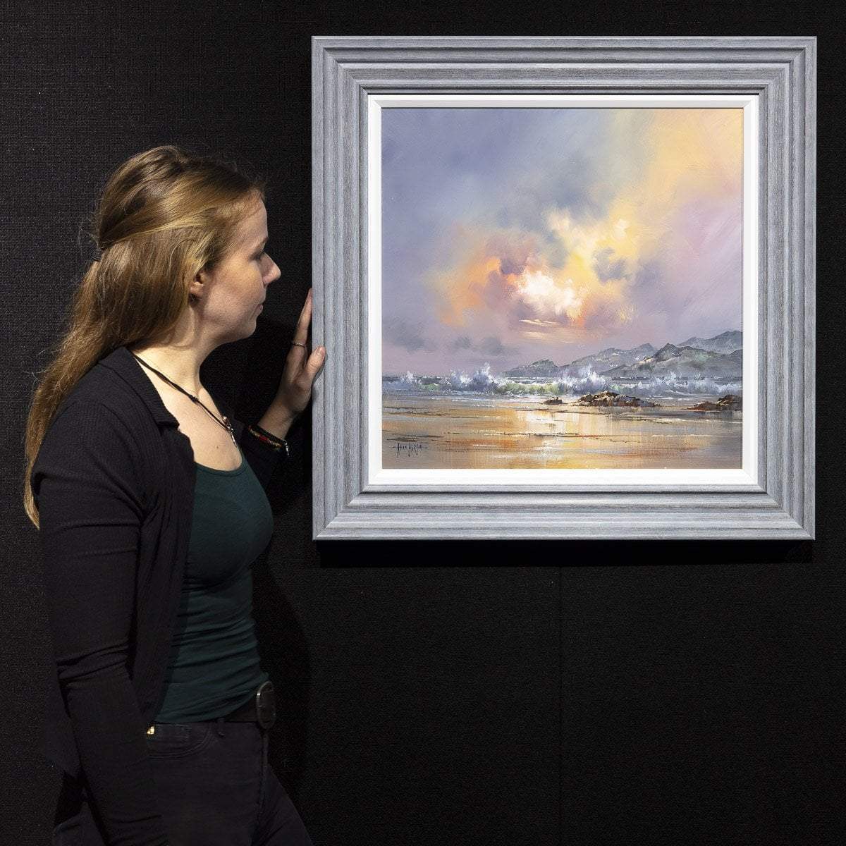 Stormy Seas - Original - SOLD by artist Allan Morgan - Wyecliffe Galleries