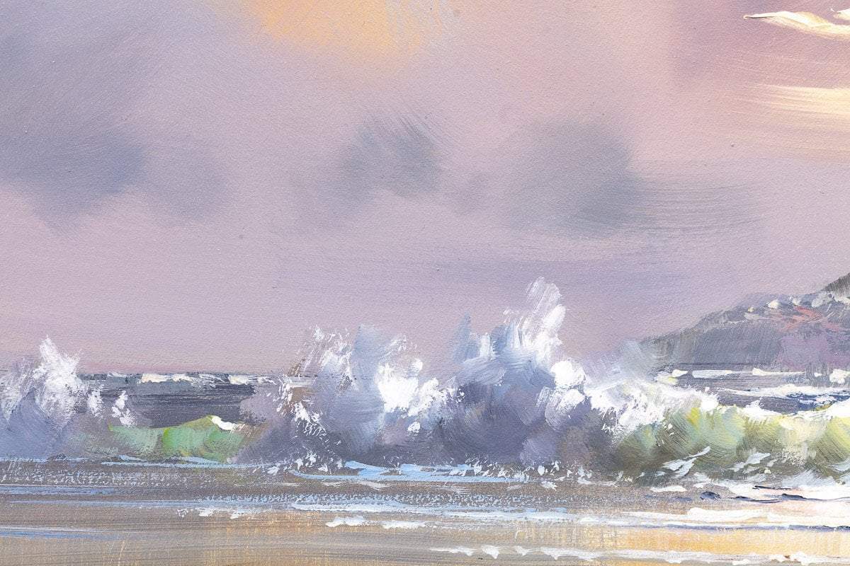 Stormy Seas - Original - SOLD by artist Allan Morgan - Wyecliffe Galleries