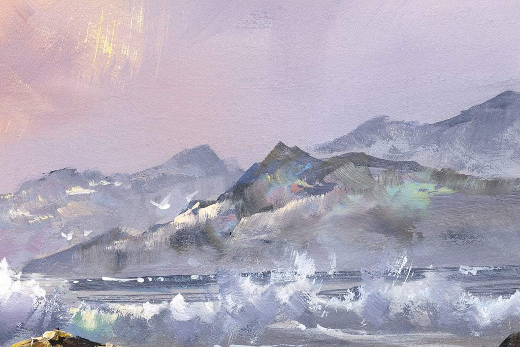 Stormy Seas - Original - SOLD by artist Allan Morgan - Wyecliffe Galleries