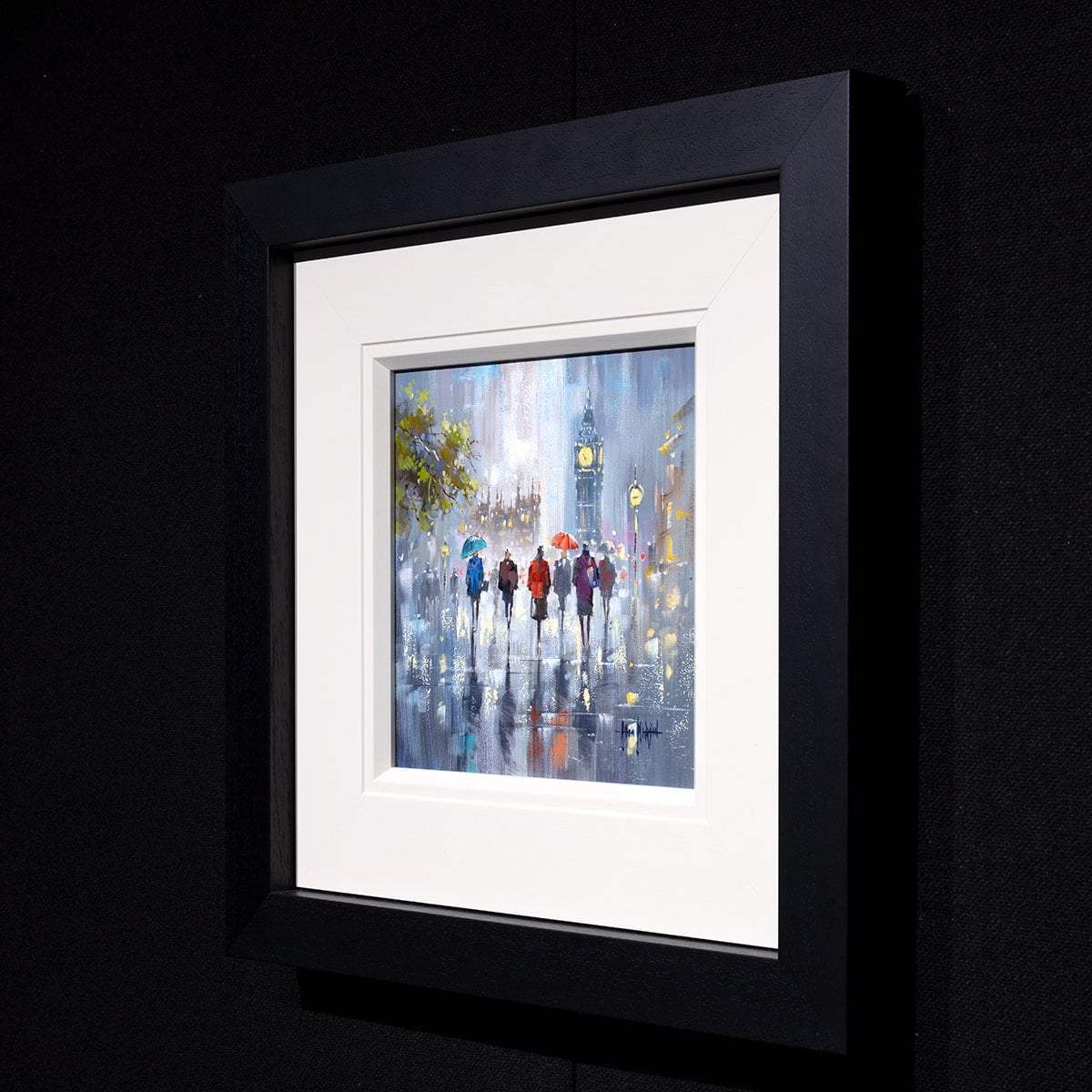 Stroll Through the City - Original - SOLD by artist Allan Morgan - Wyecliffe Galleries