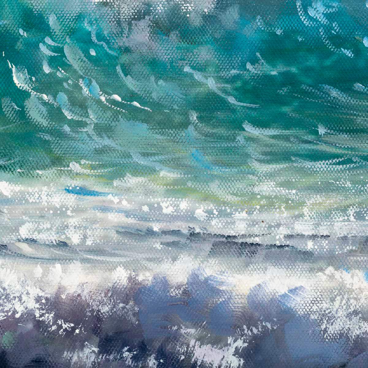 Summer Sea - Original - SOLD by artist Allan Morgan - Wyecliffe Galleries