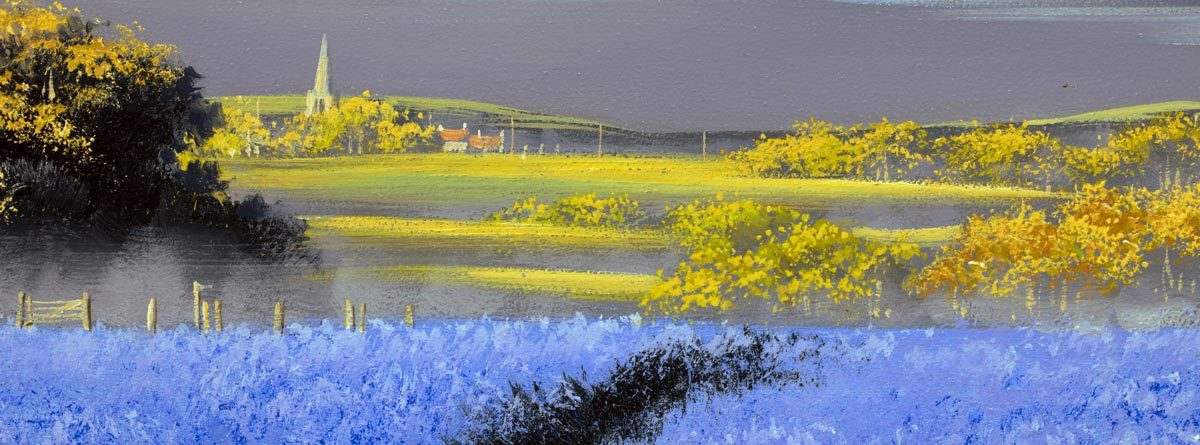 Summertime Blues - Original - SOLD by artist Allan Morgan - Wyecliffe Galleries