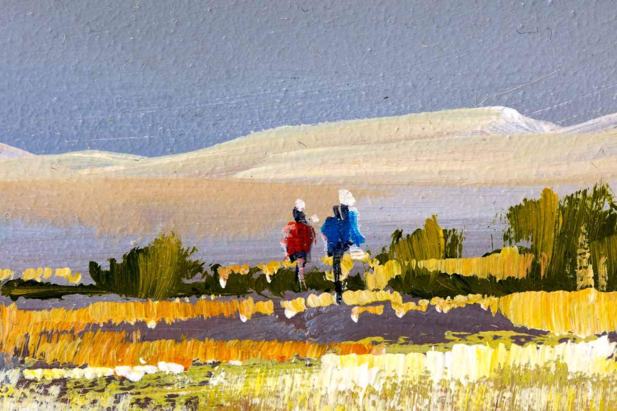 Sunday Strolls - Original - SOLD by artist Allan Morgan - Wyecliffe Galleries