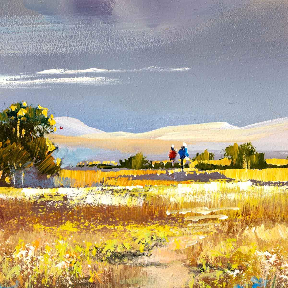 Sunday Strolls - Original - SOLD by artist Allan Morgan - Wyecliffe Galleries