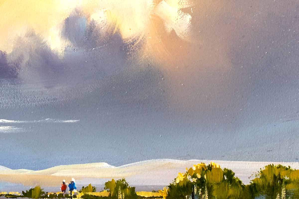 Sunday Strolls - Original - SOLD by artist Allan Morgan - Wyecliffe Galleries