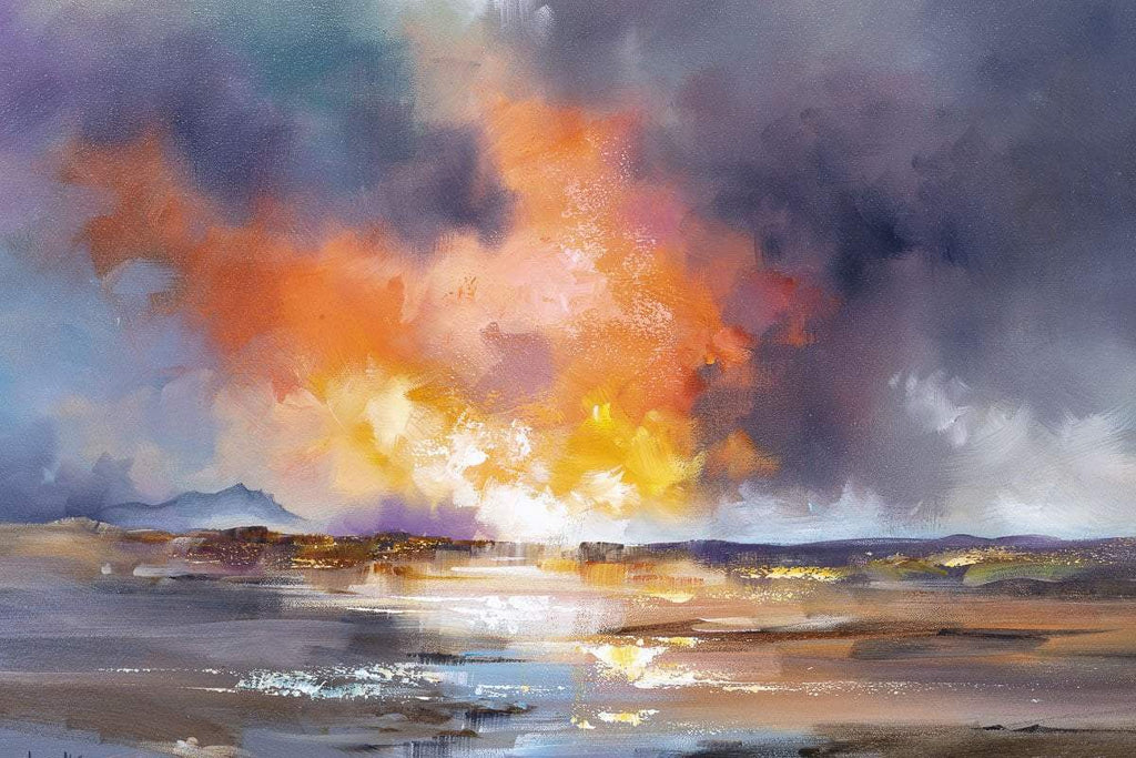 Sunlit Calm - Original - SOLD by artist Allan Morgan - Wyecliffe Galleries