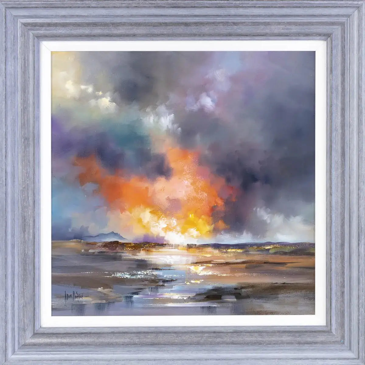 Sunlit Calm - Original - SOLD by artist Allan Morgan - Wyecliffe Galleries