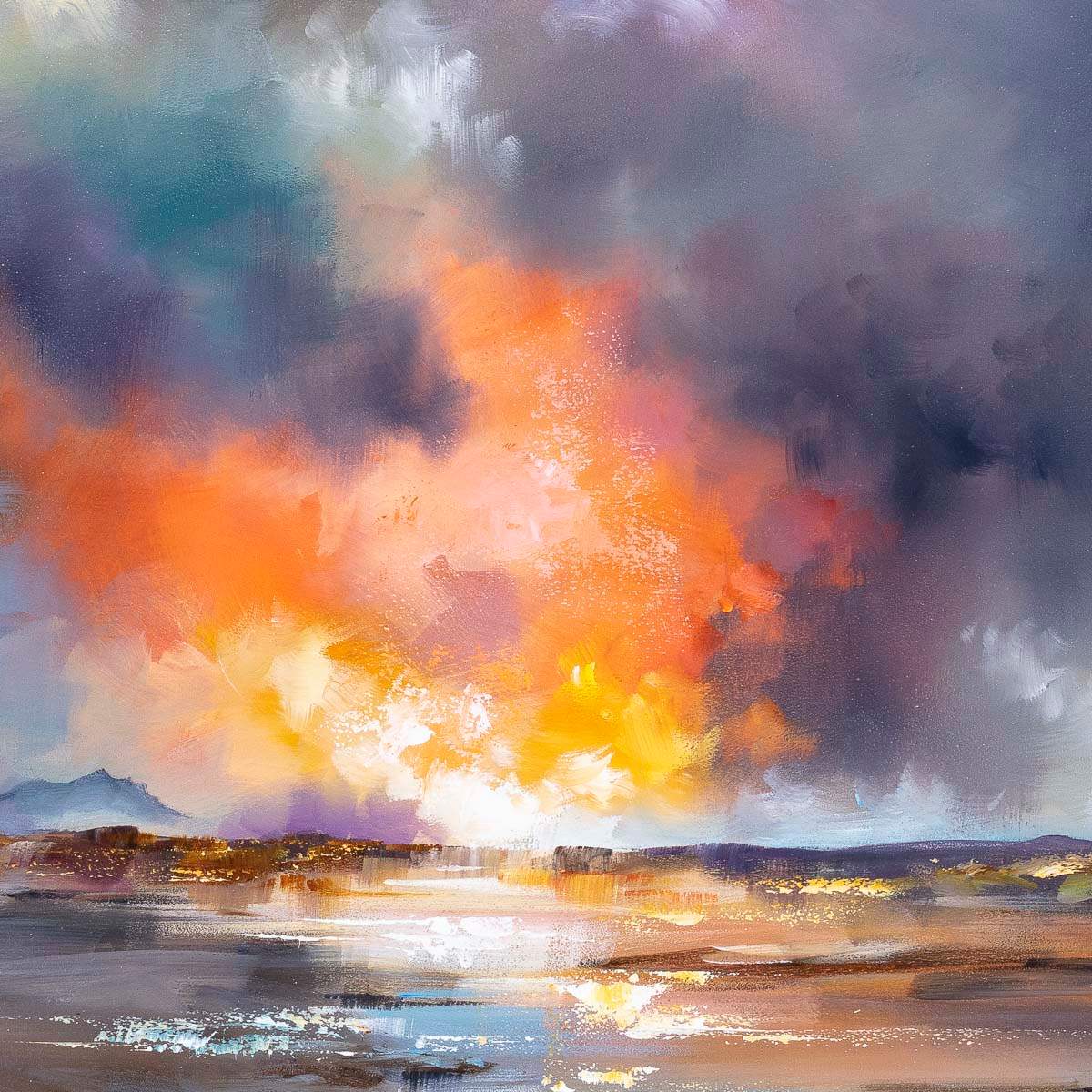 Sunlit Calm - Original - SOLD by artist Allan Morgan - Wyecliffe Galleries