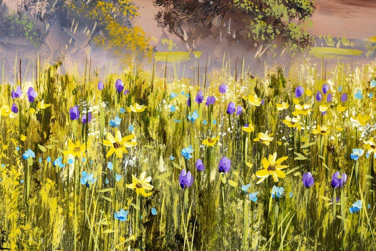 Sunlit Storm - Original - SOLD by artist Allan Morgan - Wyecliffe Galleries