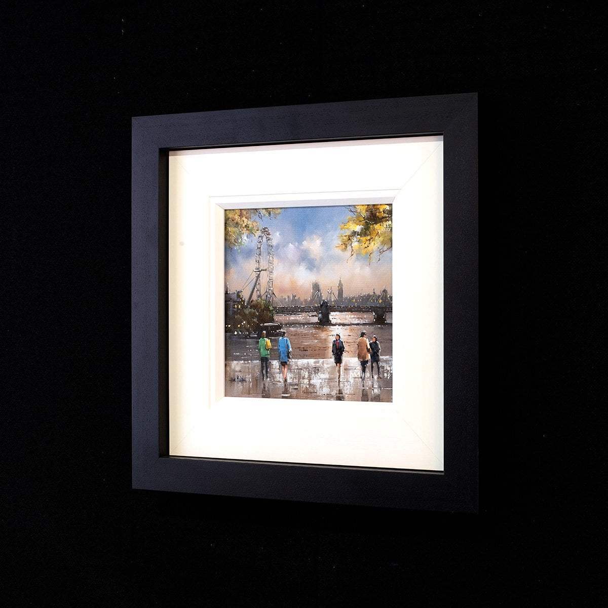 Sunny Skies Over London - Original - SOLD by artist Allan Morgan - Wyecliffe Galleries