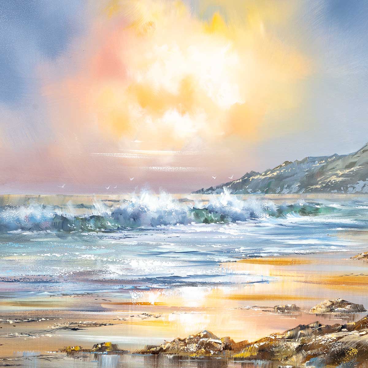 Sunset by the Sea - Original Allan Morgan Original